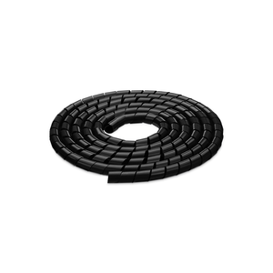 Organizador de Cabo Espiral Preto 1" 25mm x 2m Steck CE25PT02