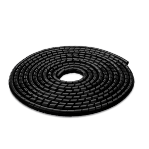 Organizador de Cabo Espiral Preto 1" 25mm x 5m Steck CE25PT05