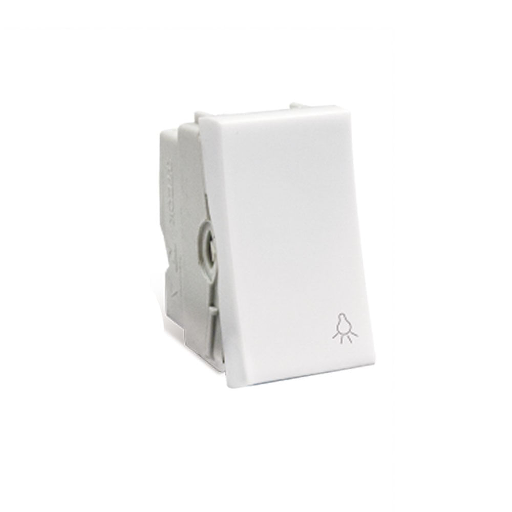 Módulo Pulsador Minuteria 10A 250V 1 Módulo Branco Stella Steck