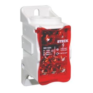 Bloco de Distribuição Sbi 125A 690V Steck SBI125A