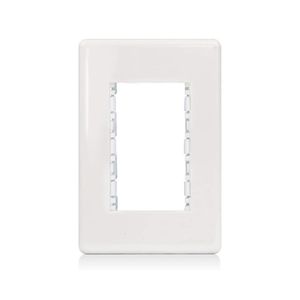 Espelho de Tomada com Suporte Stella 4x2 3P Branco Steck 869570