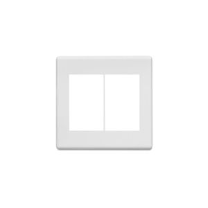 Espelho de Tomada com Suporte Stella 4x4 6P Branco Steck 869072