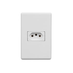 Tomada Horizontal Stella 2P+T 20A 250V Branco Steck 869261