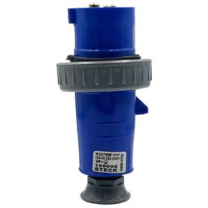 Plugue New Tite 2P+T 16A 6H Az 200/250V Ip67 Steck N3076W