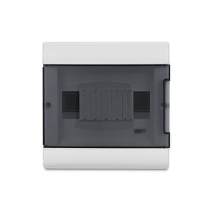 Quadro Embutir Ouro Box 08 Din Porta Fume Steck SCM8TBR