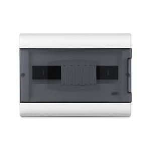 Quadro Embutir Ouro Box 12 Din Porta Fume Steck SCM12TBR