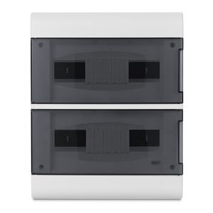 Quadro Embutir Ouro Box 24 Din Porta Fume Steck SCM24TBR