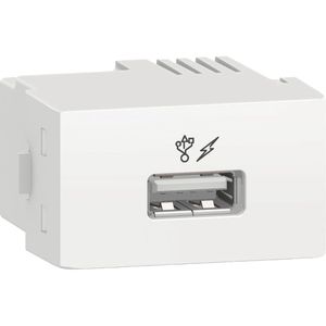 Modulo Tomada Carregador Usb 5.1Vdc 1A 1 Mod / 1 Conec. Schneider Electric PRM047811