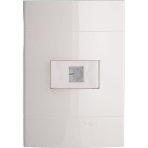 Conjunto Tomada Telefone Rj11 2 Fios Branco Schneider Electric PRM044101
