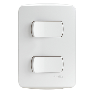 Conjunto 2 Interruptores Simples 10A 250V Miluz Schneider Electric S3B62110
