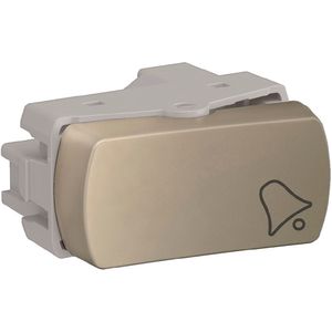 Modulo Pulsador Campainha 10A 250V 1M Dourado Schneider Electric S3B72463