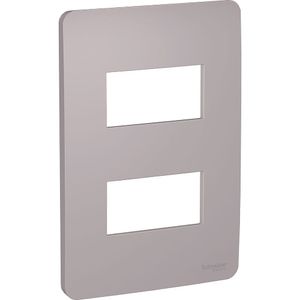 Placa 4X2 2 Postos Axis Grey (Cinza) Orion Schneider Electric S730121224