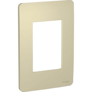 Placa 4X2 3 Postos Horizon Gold (Dourada) Orion Schneider Electric S730103234