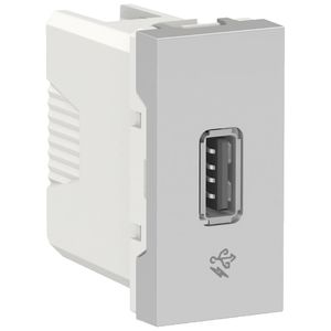 Módulo Tomada Carregador Usb 2.0 1A 127  220V Alumínio Orion Schneider Electric S70547074