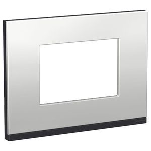 Placa 4X2 3 Postos Class Gr / Aluminium Metal Horizontal Schneider Electric S73410384H9