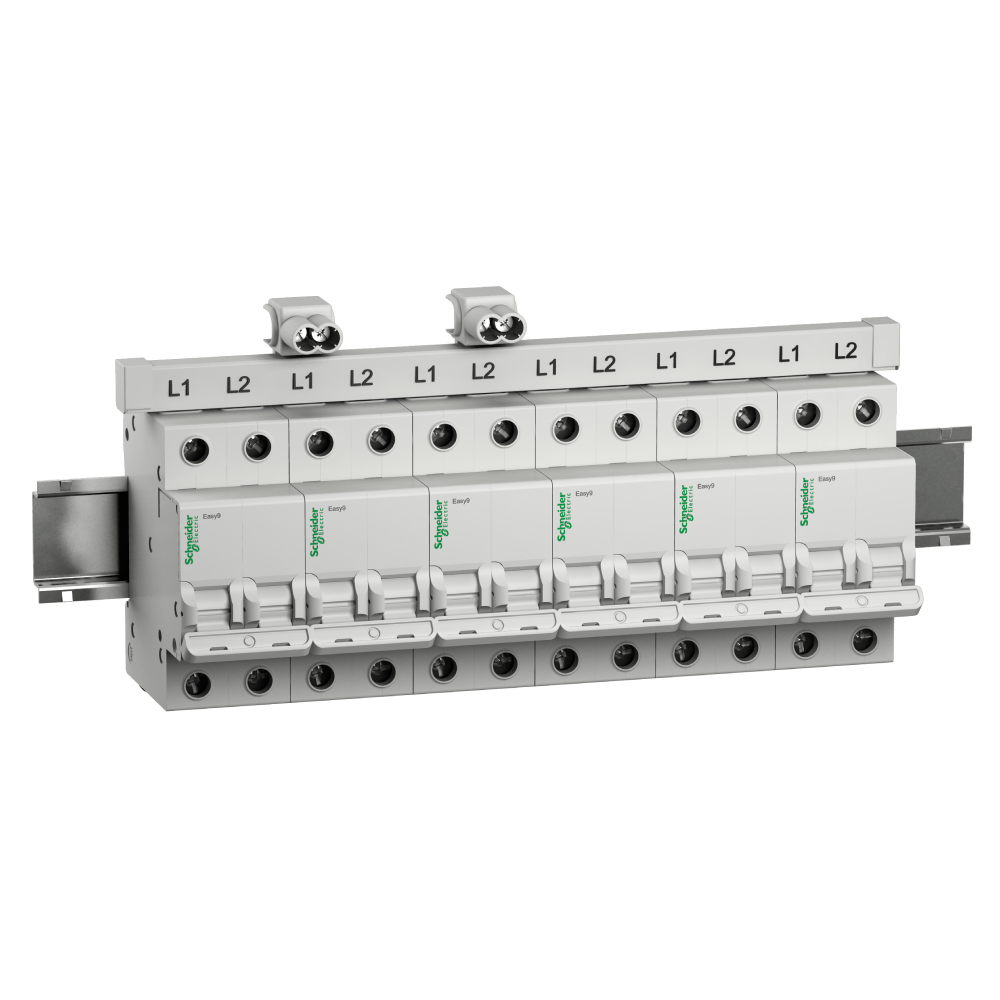 チャート　2/5P Barramento Fase Pente De Conexao 2P 80A 57 Polos Schneider