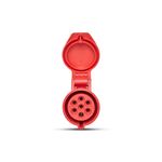Acoplamento 6P+T 032A 380/440V 6H 60Hz Rojo Steck S1256