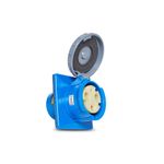 Tomada Embutir Shock Tite 2P+T 200A 200/250V2~ 6H Az Steck S3846W
