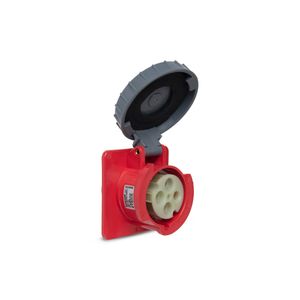 Tomada Embutir Shock Tite 3P+T 32A 380/440V 3H Vm Steck S4243W