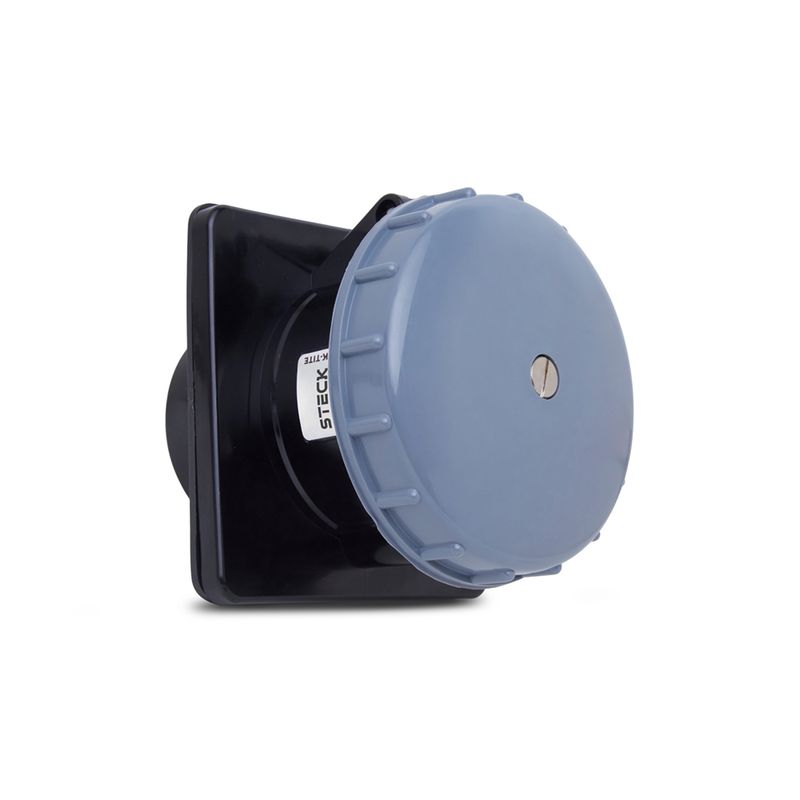 Tomada Embutir Shock Tite 3P+T 63A 600/690V5H Pt Steck S4545W