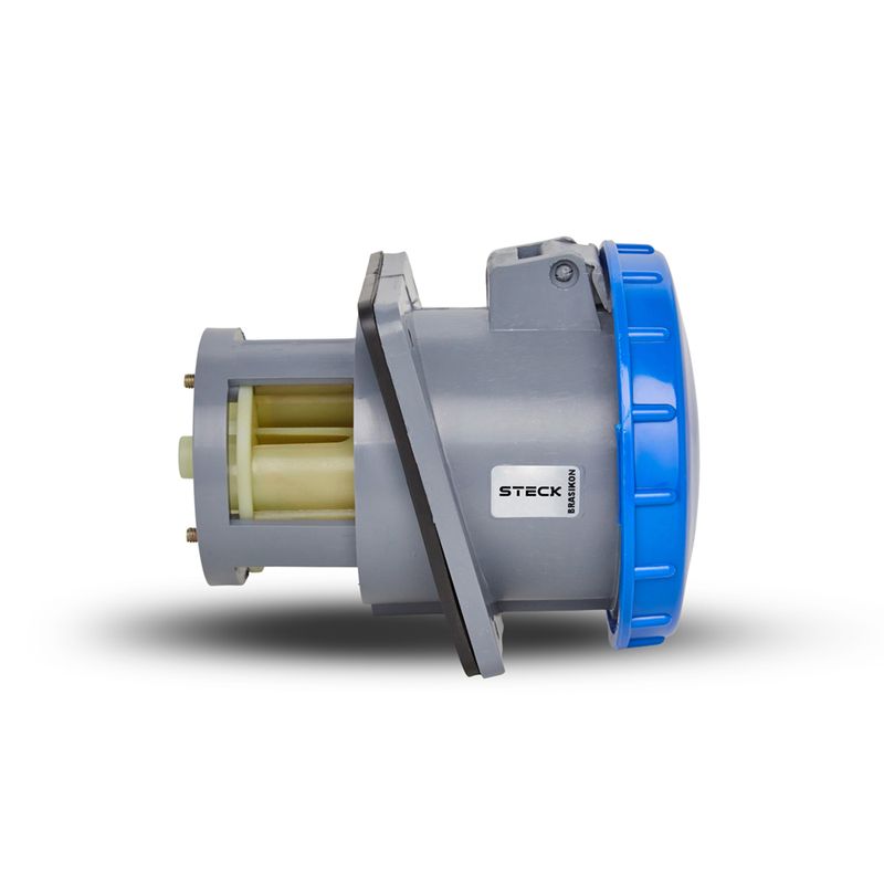 Tomada Embutirut 2P+T 200A 220/240V2 6H Az Steck S3846