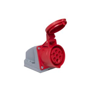 Tomada Sobrepor 6P+T 16A 380/440V Rj 60Hz Steck S1006