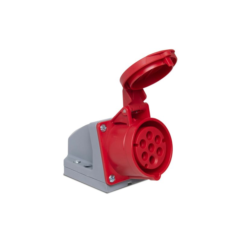 Tomada Sobrepor 6P+T 16A 380/440V Rj 60Hz Steck S1006