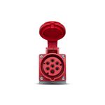 Tomada Sobrepor 6P+T 16A 380/440V Rj 60Hz Steck S1006
