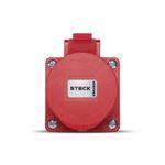 Tomada Sobrepor 6P+T 16A 380/440V Rj 60Hz Steck S1006