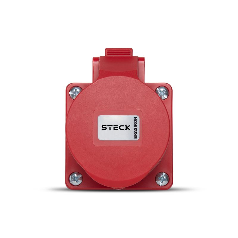 Tomada Sobrepor 6P+T 16A 380/440V Rj 60Hz Steck S1006