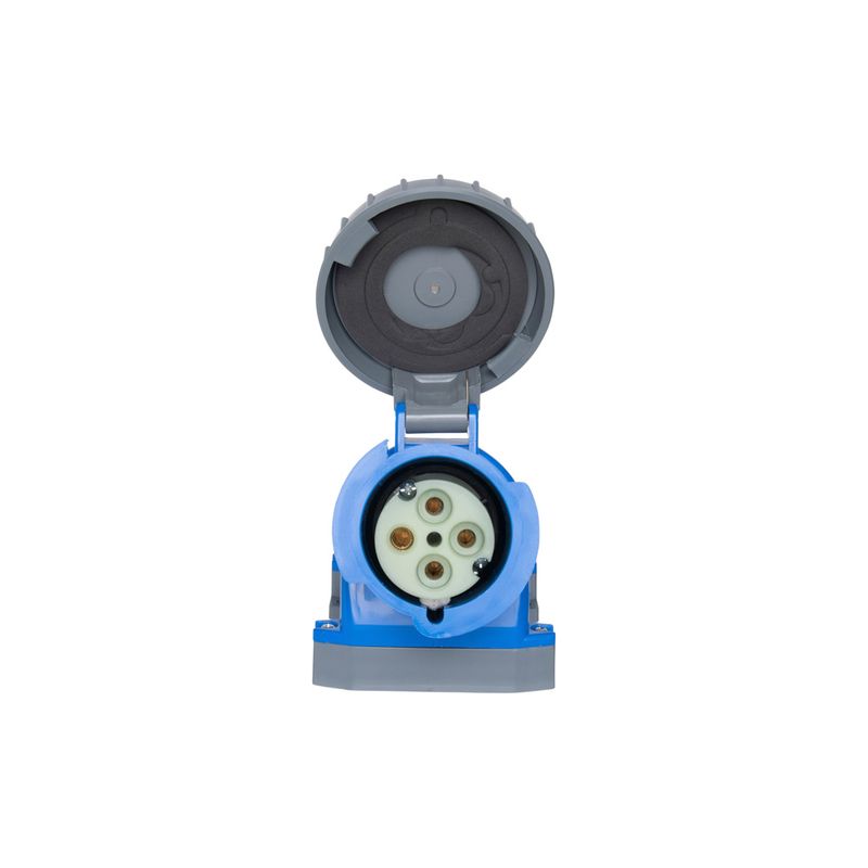 Tomada Sobrepor Shock Tite 3P+T 32A 200/250V 9H Az Ip67 Steck S4209W