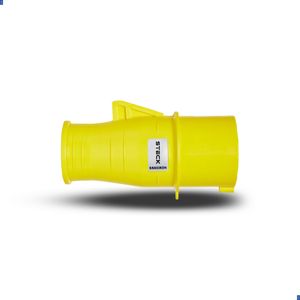 Plugue Brasikon 2P+T 16A 100/130V 4H Am Ip44 Steck S3074