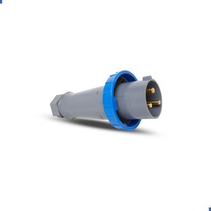 Plugue Brasikon 2P+T 63A 200/250V 6H Az Ip67 Steck S3576
