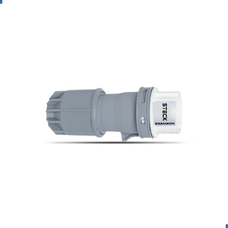Plugue Brasikon 3P 42Vca 16A (12H)Br Baixissima Ten Steck