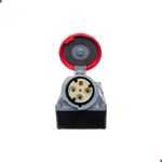 Tomada Sobrepor Brasikon 3P+T 125A 380/440V 6H Vm Ip67 Steck