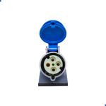 Tomada Sobrepor Brasikon 3P+T 32A 200/250V 9H Az Ip44 Steck