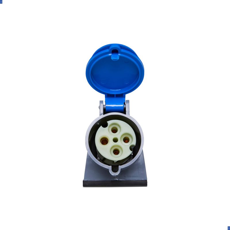 Tomada Sobrepor Brasikon 3P+T 32A 200/250V 9H Az Ip44 Steck