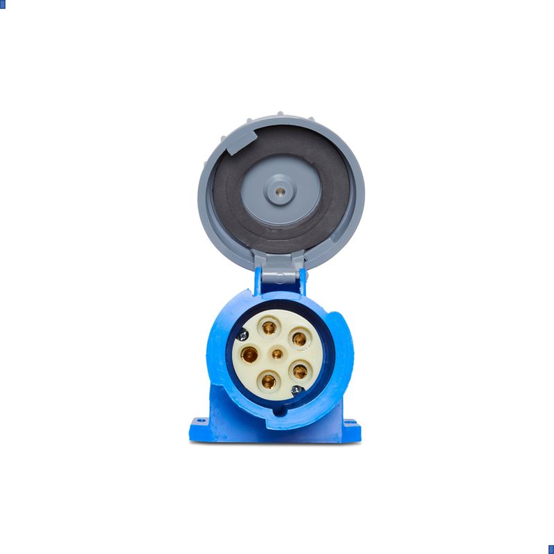 Tomada Sobrepor Shock Tite 3P+N+T 63A 200/250V 9H Az