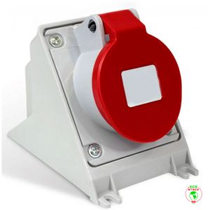 Módulo Tomada Sobrepor Newkon 2P+T 16A Vermelho Steck N3009