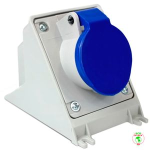 Módulo Tomada Sobrepor Newkon 2P+T 32A Azul Steck N3206