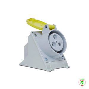 Tomada Sobrepor Newkon 2P+T 32A 100/130V 4H Am Ip44 Steck N3204