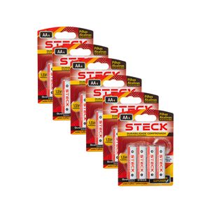 Conjunto Pilha Alcalina 1.5V Tipo AA Com 72 Unidades Steck PA15AA4C