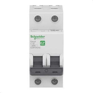 Disjuntor Easy9 2P 63A Curva C - 3000A Schneider Electric EZ9F33263