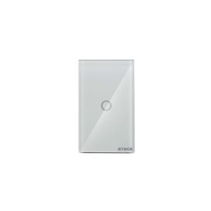 Interruptor Inteligente 4X2", Touch Wi-Fi , 1 Módulo, Bivolt, Branco Steck SMCI1BS1