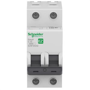 Disjuntor Easy9 2P 2A Curva C - 3000A Schneider Electric EZ9F33202