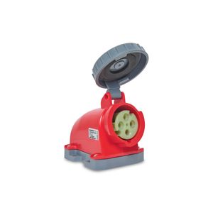 Tomada Sobrepor Shock Tite 3P+T 16A 380/440V 6H Vm Ip67 Steck S4006W