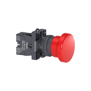 Botão 22Mm 1Nf Vermelho Soco Impulsão D40Mm Xa2Ec42 Plástico Schneider Eletric