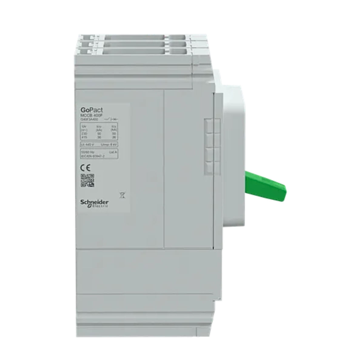 Disjuntor 3P Go Pact 400A 50Ka/220V-36Ka/380V G40F3A400 Schneider