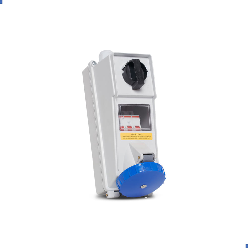 ルーク Tomada Sobrepor Surelock 3P+T 32A 200/250V 9H Az Dj Bq Steck