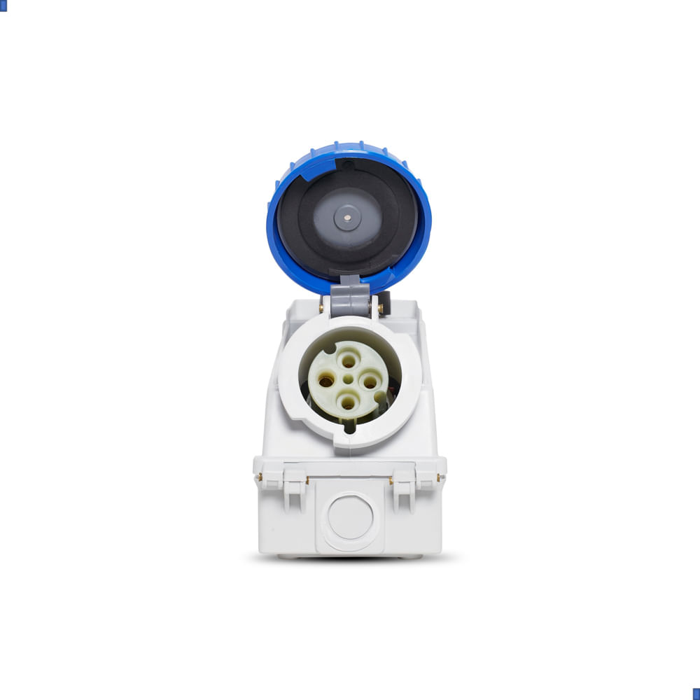 Tomada Sobrepor Surelock 3P+T 32A 200/250V 9H Az Dj Bq Steck